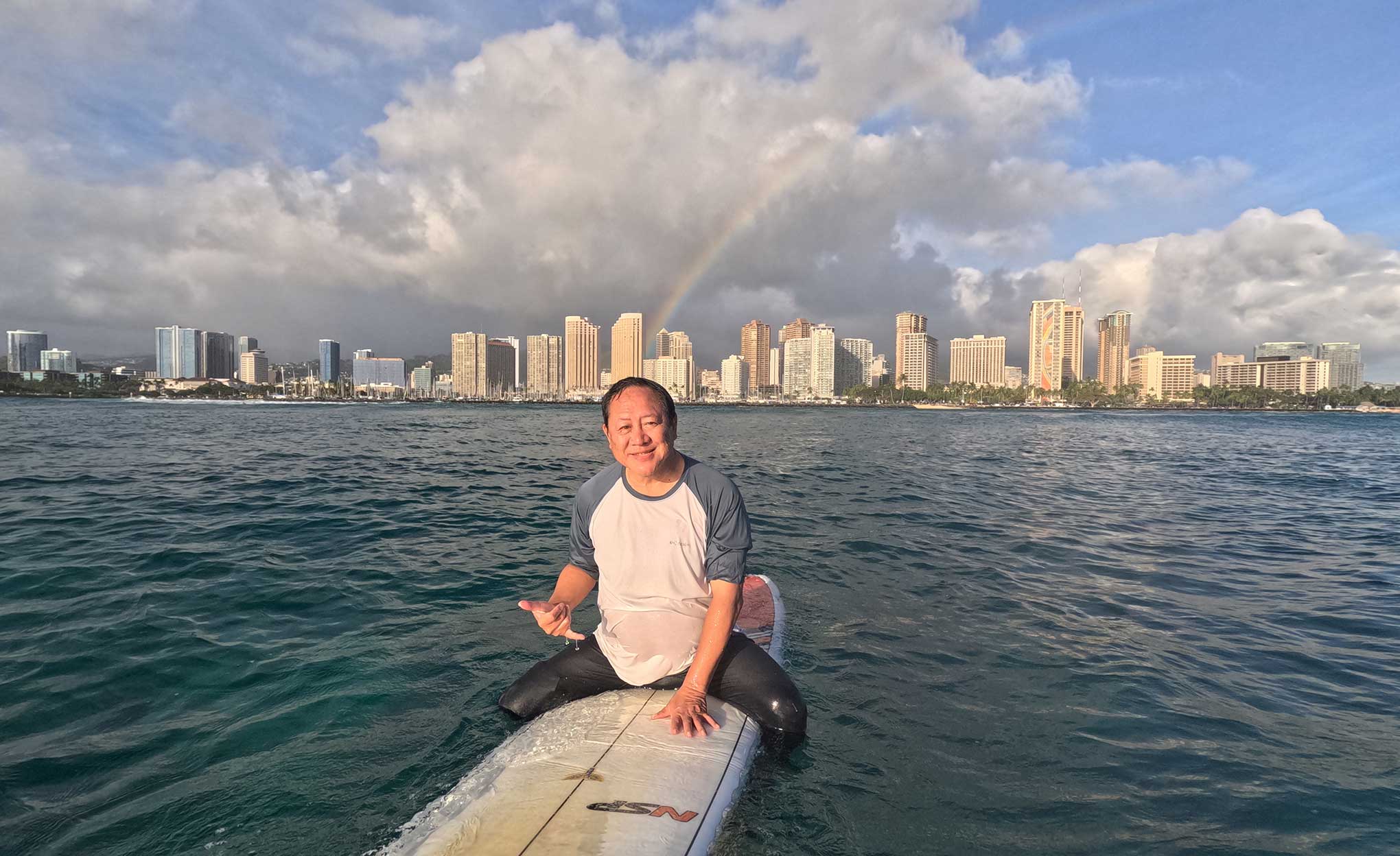 サーフィンレッスン in ハワイ 2026年2月14日