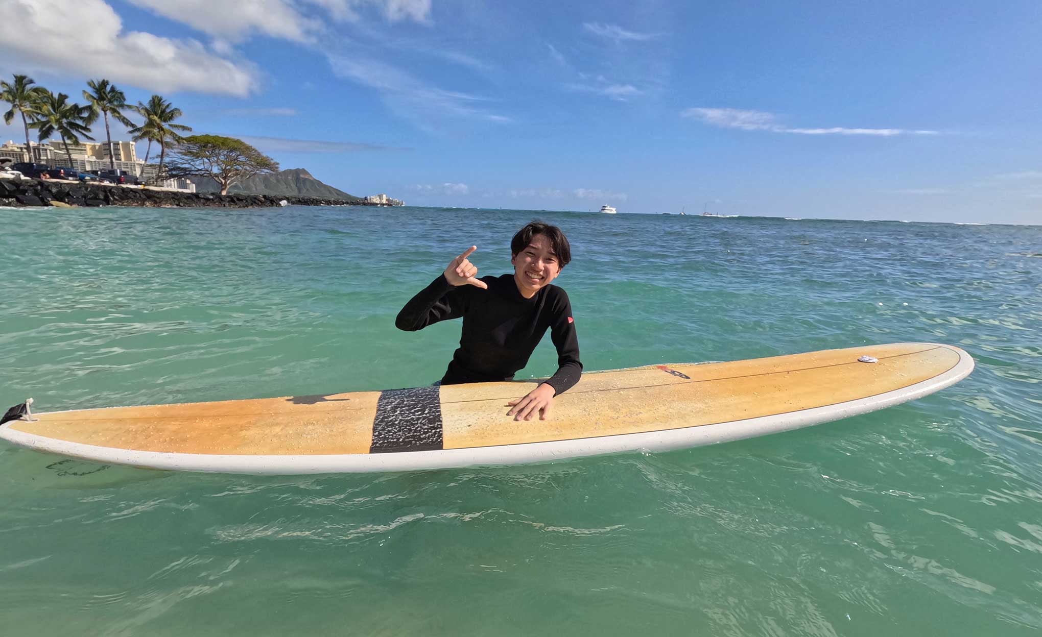 サーフィンレッスン in ハワイ 2025年3月3日