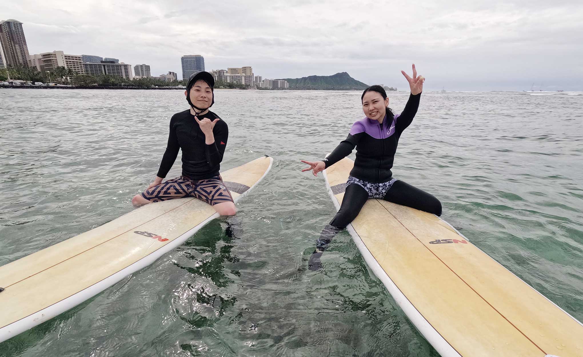 サーフィンレッスン in ハワイ 2026年4月13日