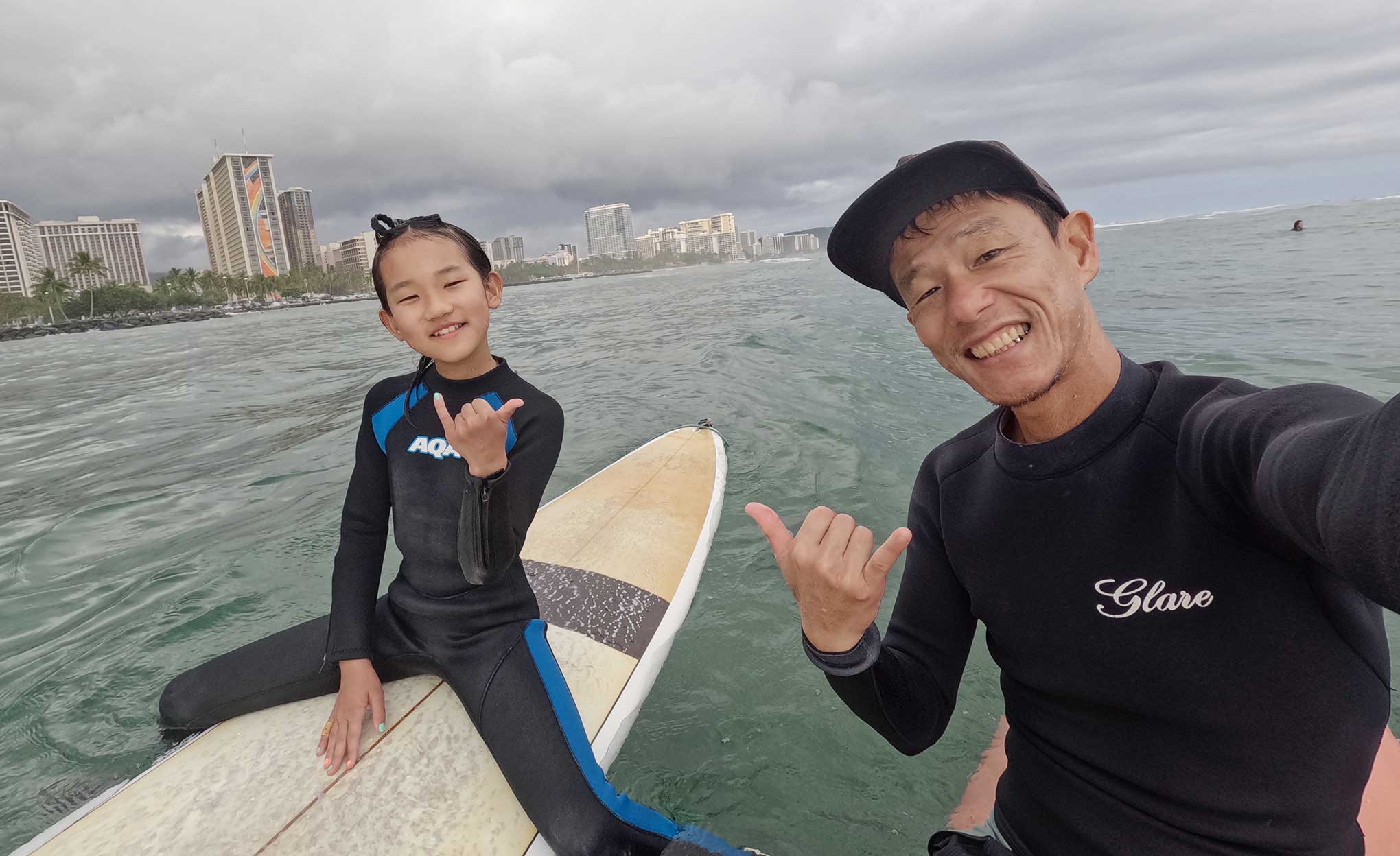 サーフィンレッスン in ハワイ 2026年4月14日