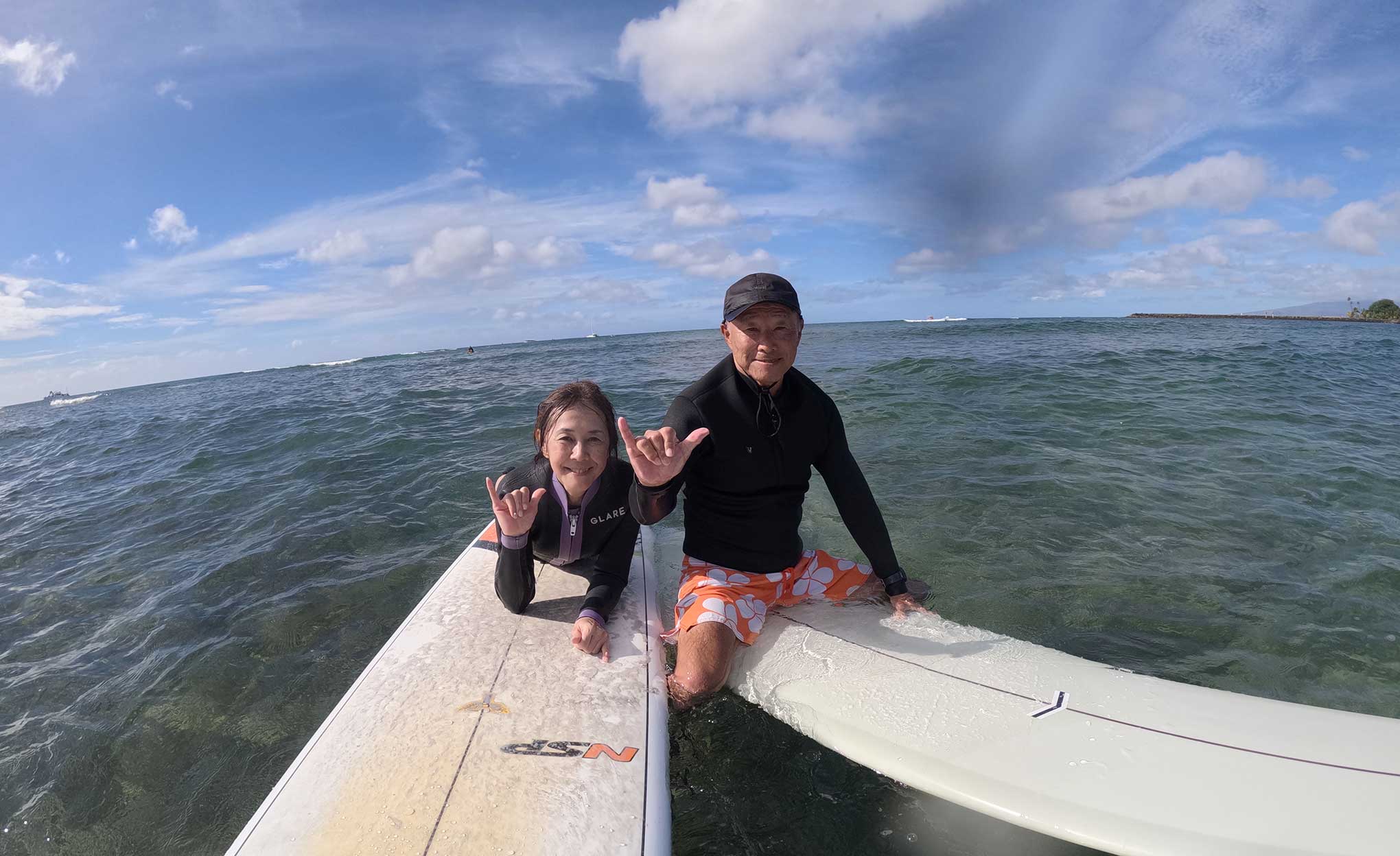 サーフィンレッスン in ハワイ 2025年11月19日