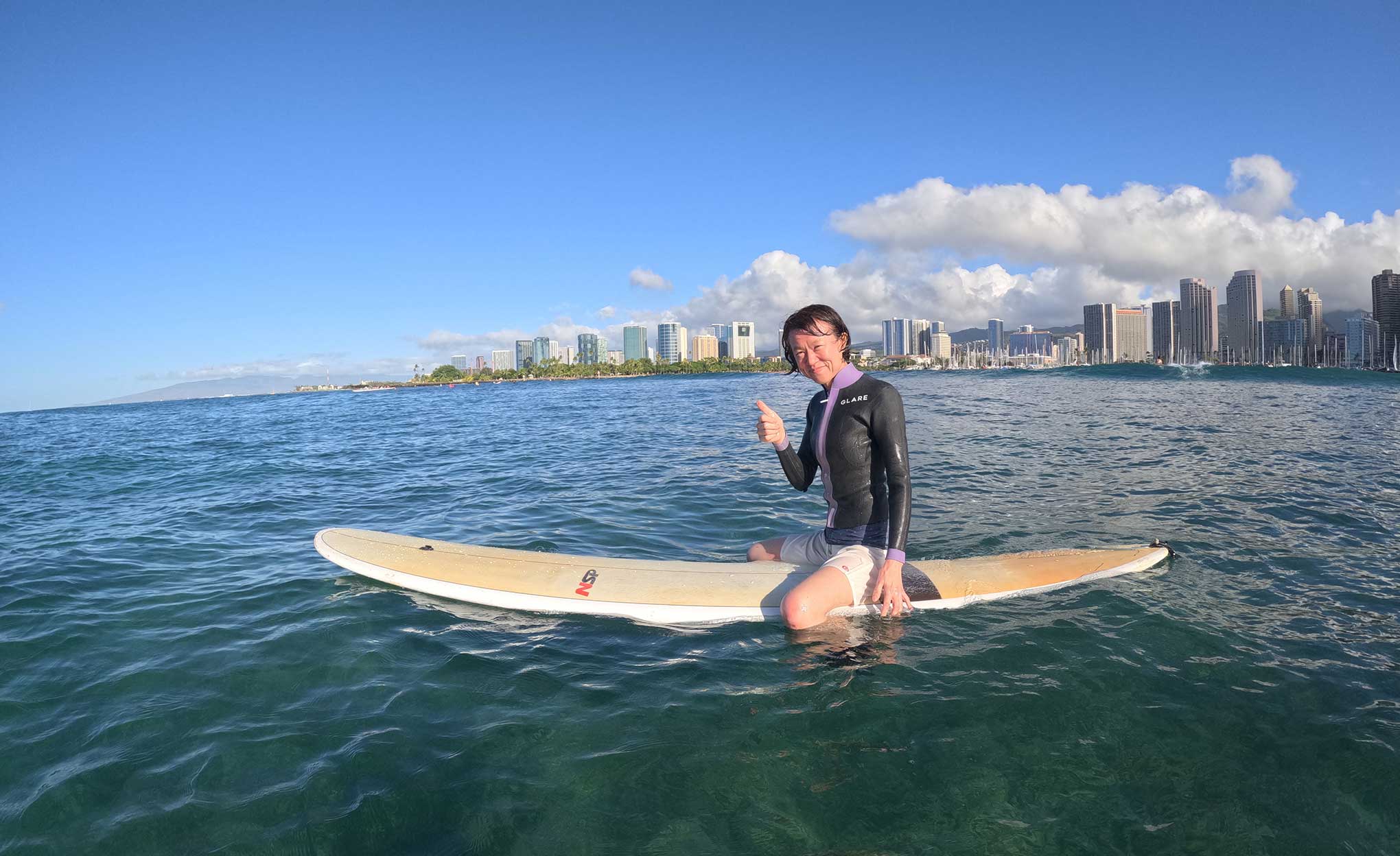 サーフィンレッスン in ハワイ 2025年11月23日