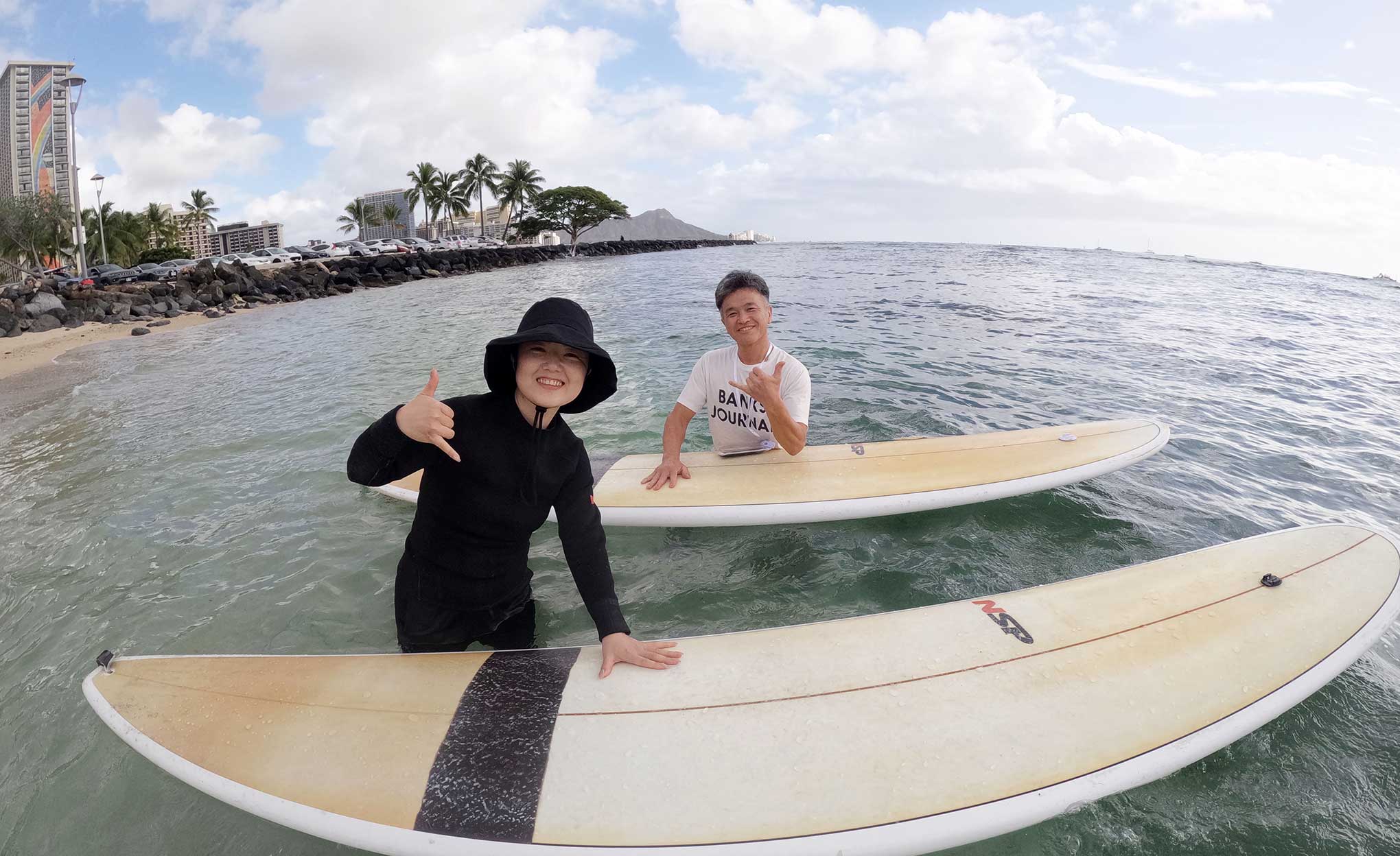 サーフィンレッスン in ハワイ 2025年12月5日