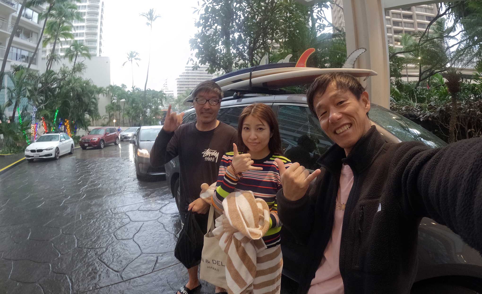 サーフィンレッスン in ハワイ 2025年12月27日