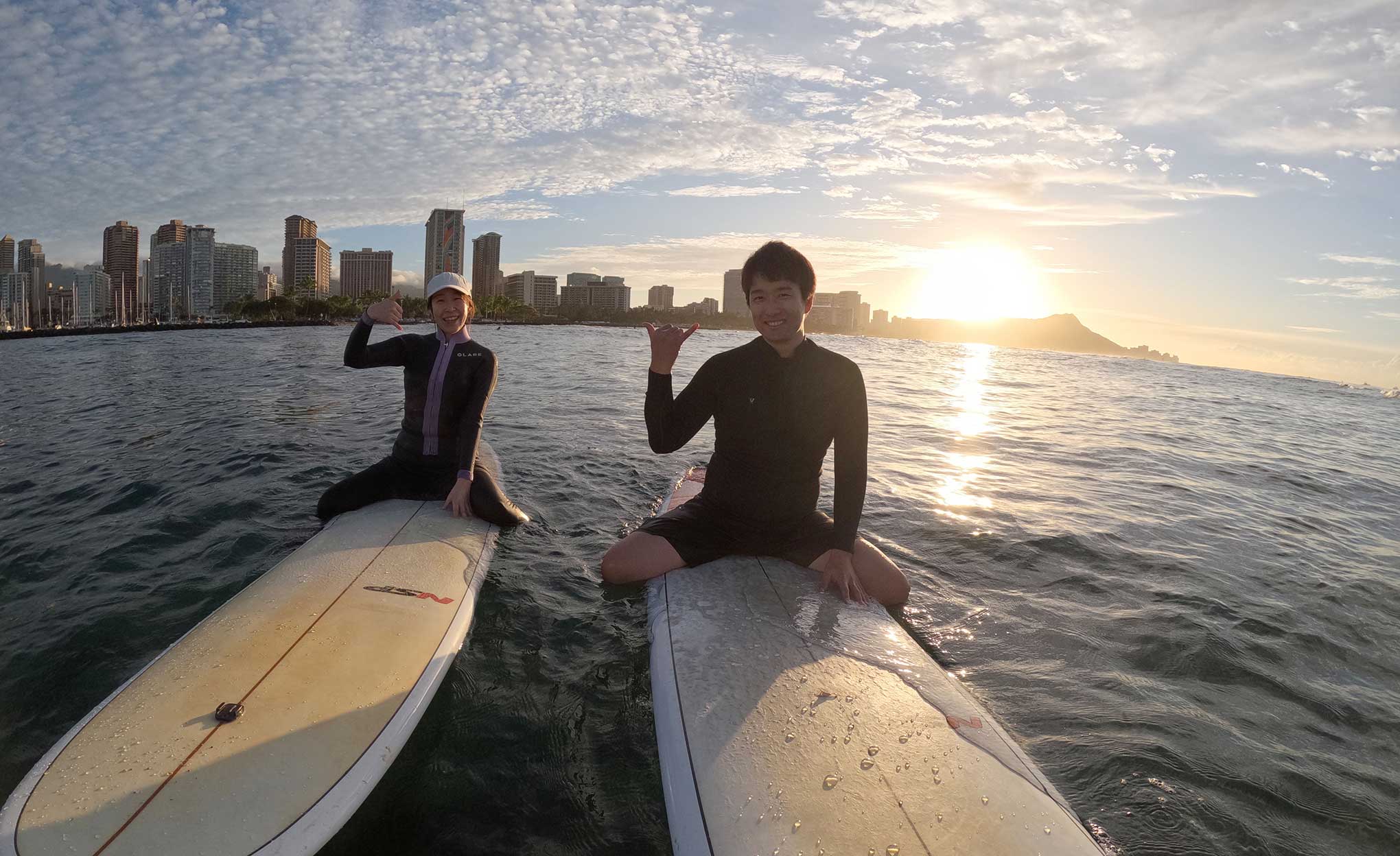 サーフィンレッスン in ハワイ 2025年12月28日