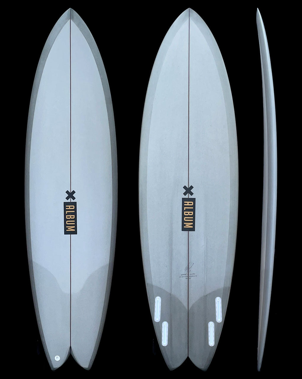 VESPER - 6'4" X 20.5 X 2.63, 39.2L FUTURES STONE TINT