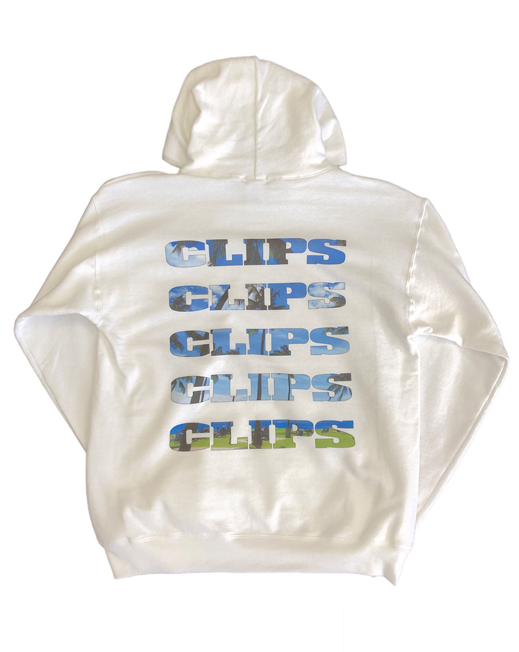 CLIPS HI PHOTO HOODIE - WHITE