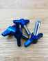 HYDROFOIL TAPERED WING SCREWS BLUE ANODIZED - 8M X 30MM FOR CABRINHA