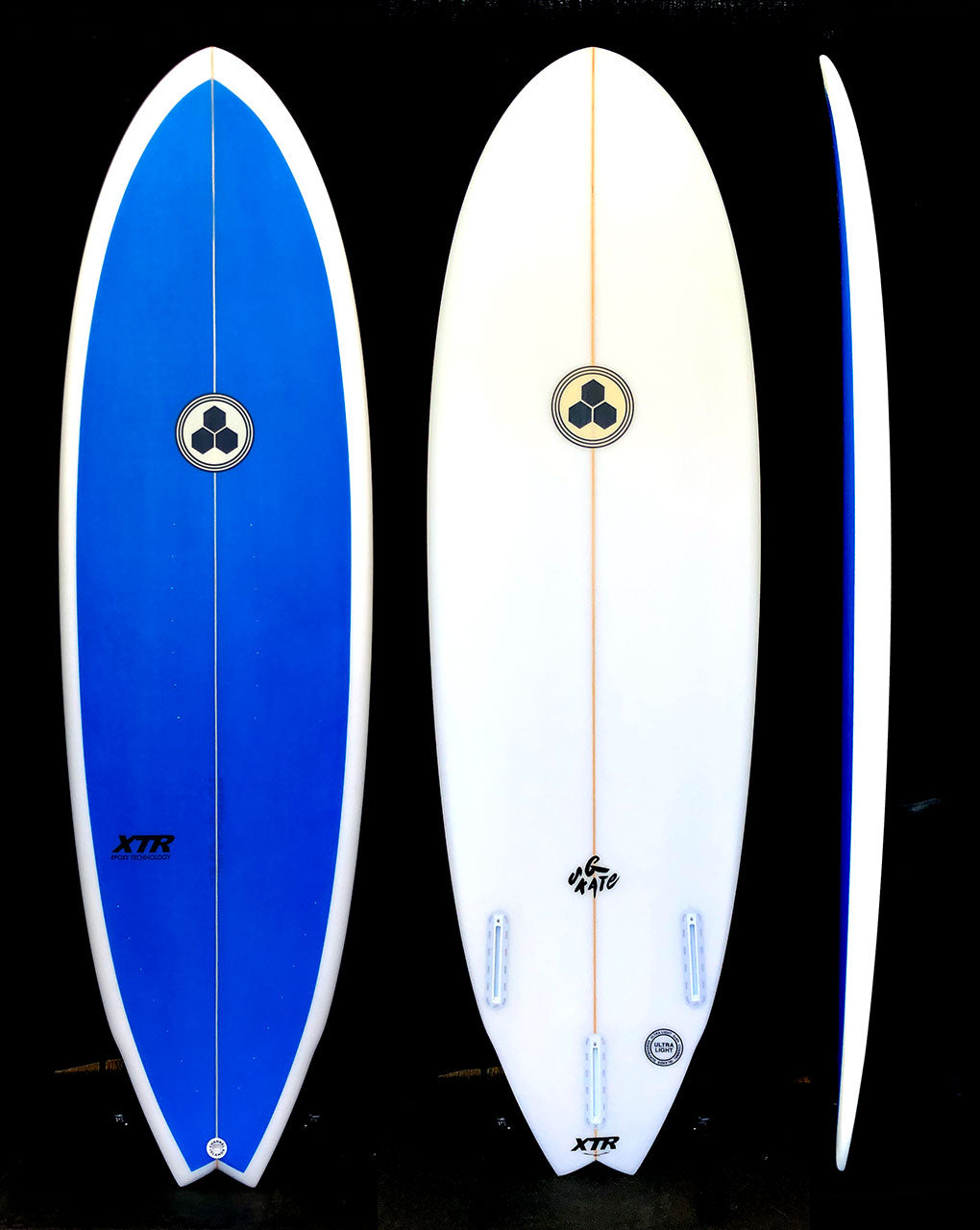 [Made in CA] XTR G SKATE - 5'10" X 20 X 2 5/8, 34.5L FUTURES BLUE DECK