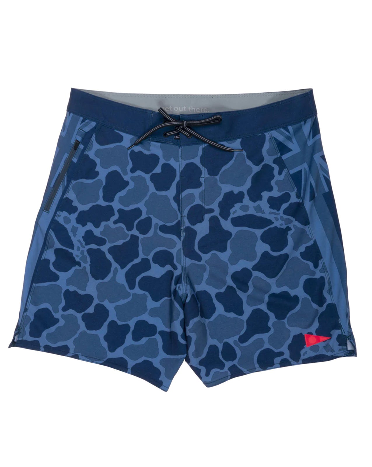 F1 PRO HAWAII CAMO BOARDSHORTS - DARK NAVY