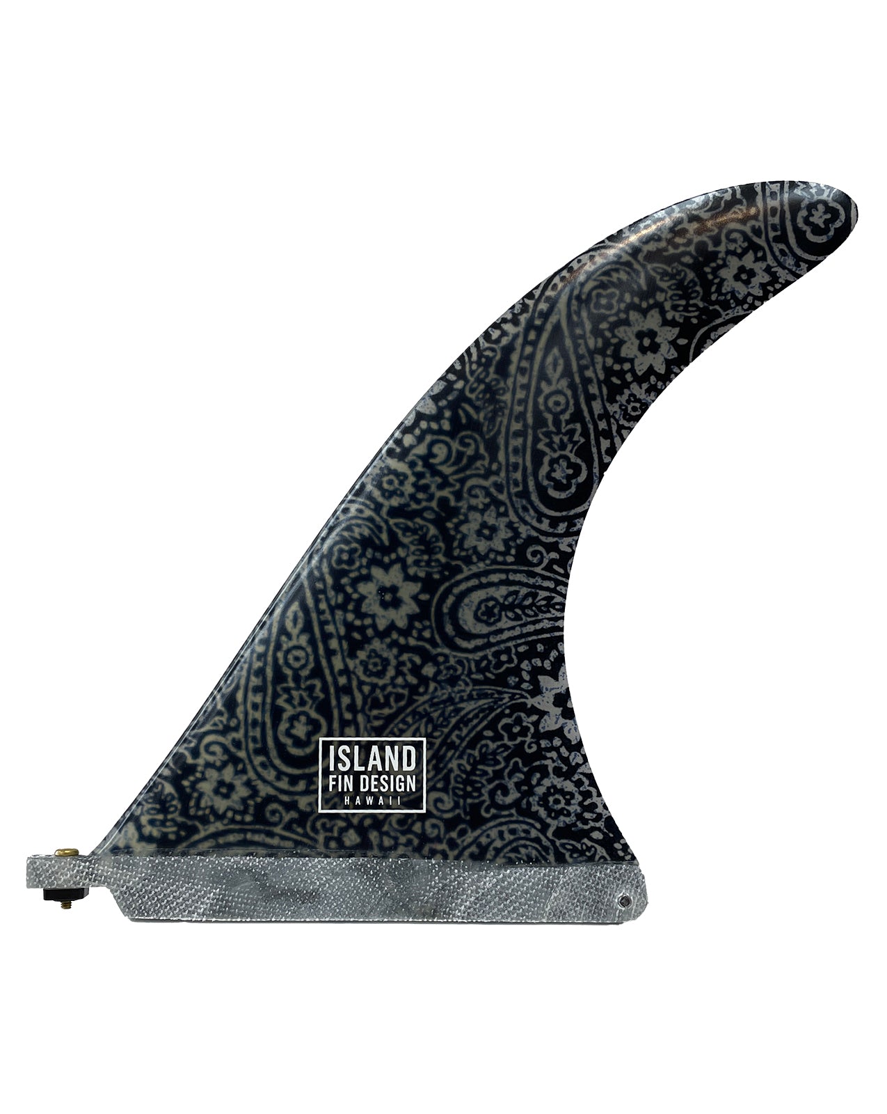 ISLAND FIN DESIGN 'IWA 9.5 - BLACK PAISLEY PRINT