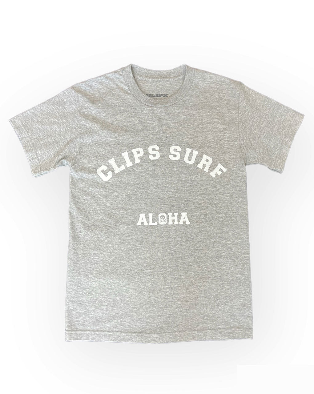 CLIPS VARSITY ALOHA T-SHIRT - LIGHT STEEL