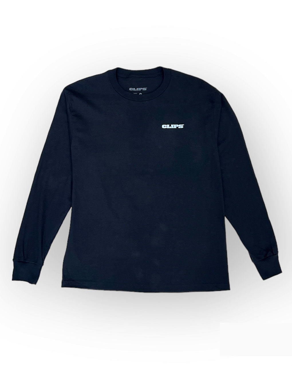 CLIPS LOGO L/S T-SHIRT - BLACK