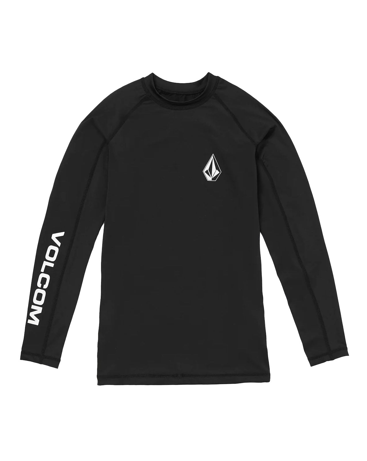 LIDO LONG SLEEVE RASH GUARD - BLACK