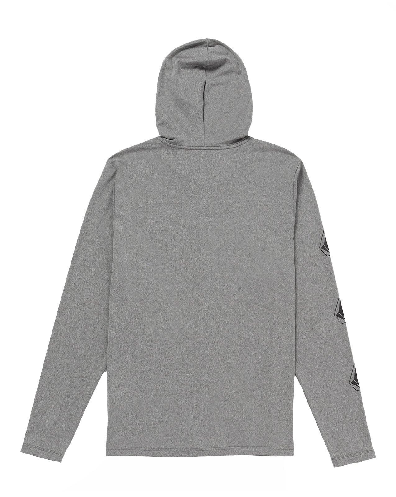 ICONIC STONE LONG SLEEVE HOODED UPF SHIRT - HEATHER GREY