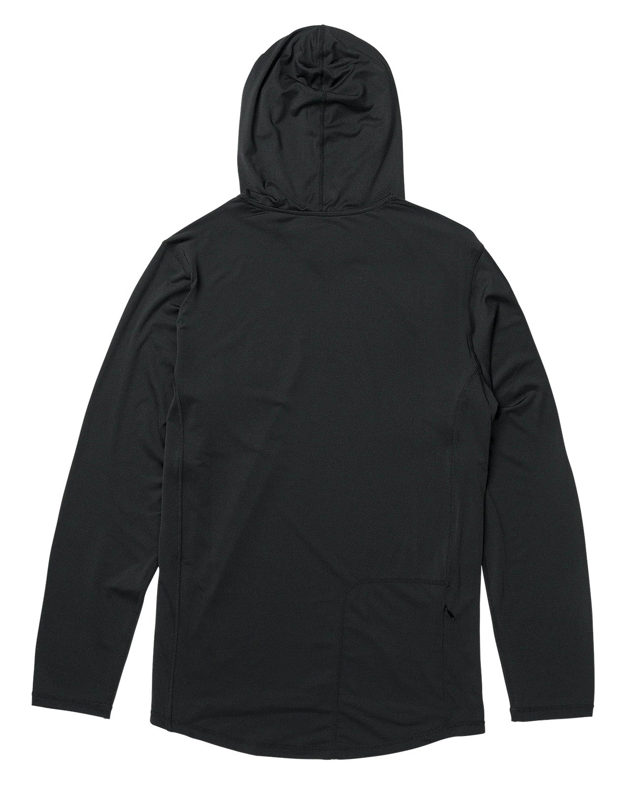 EARLY BOATER LONG SLEEVE HOODED SURF SHIRT - BLACK