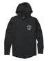 EARLY BOATER LONG SLEEVE HOODED SURF SHIRT - BLACK