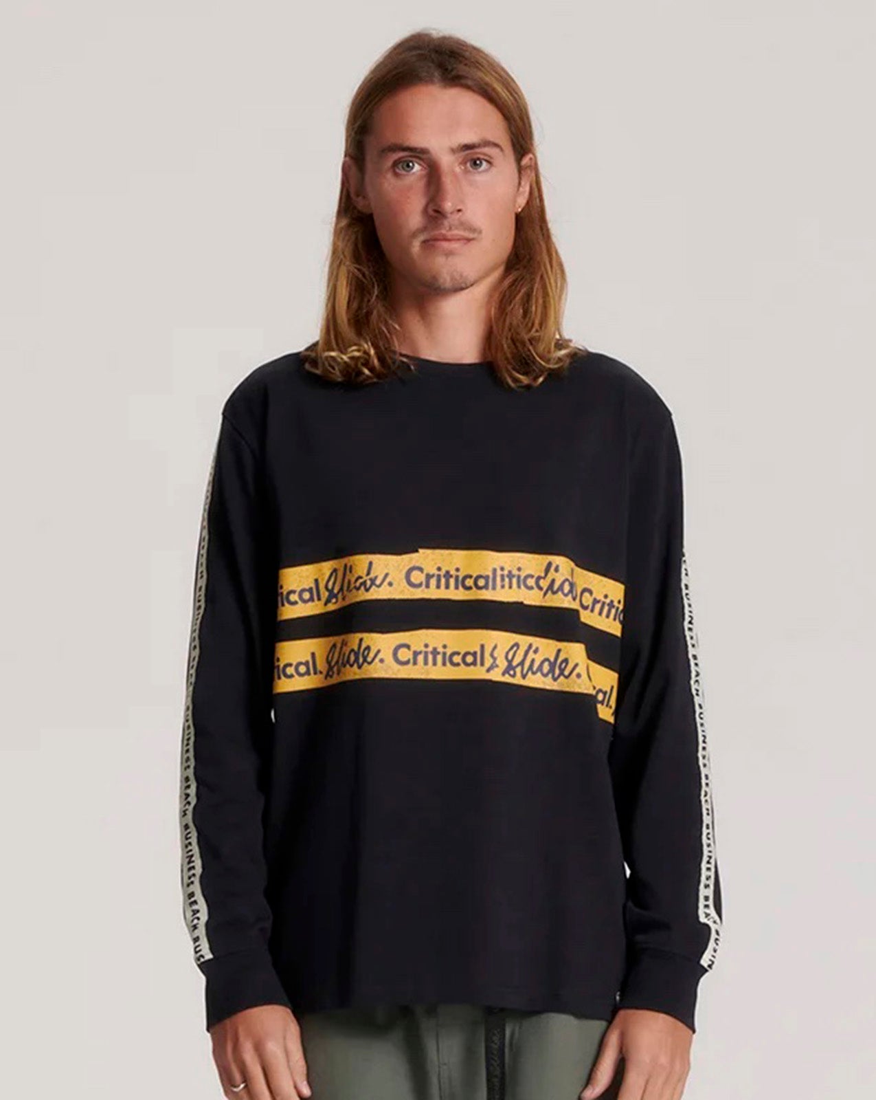 UNCUT LONG SLEEVE TEE - VINTAGE BLACK