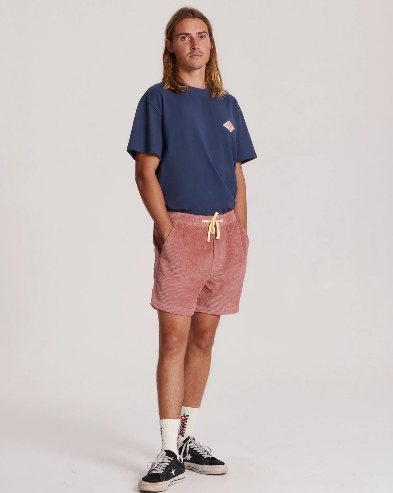 FEVER CORD SHORTS - BLUSH