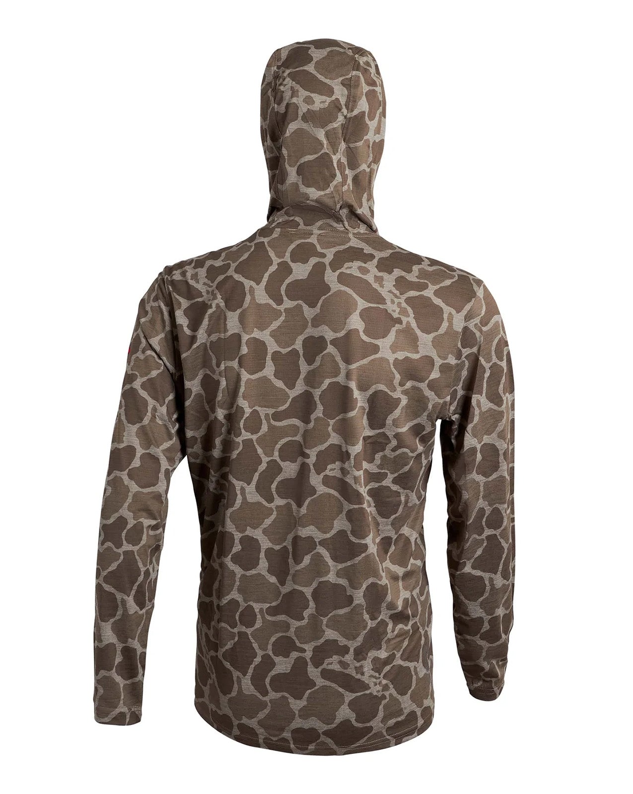 AIRTEX LONG SLEEVE HOODED SHIRT - HEATHER TAN CAMO