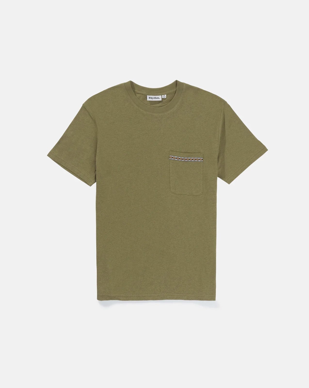 LINEN SS T-SHIRT - OLIVE