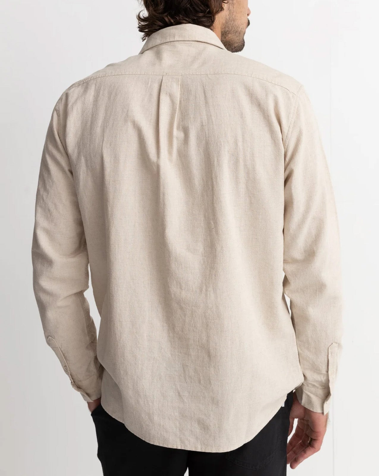 CLASSIC LINEN LS SHIRT - SAND