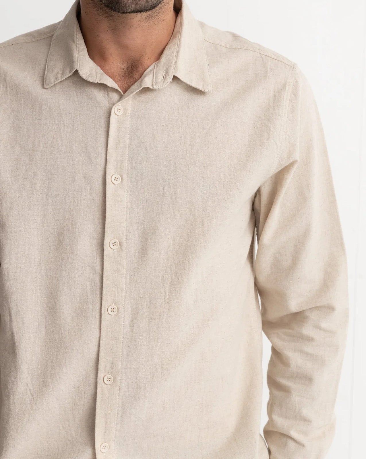 CLASSIC LINEN LS SHIRT - SAND