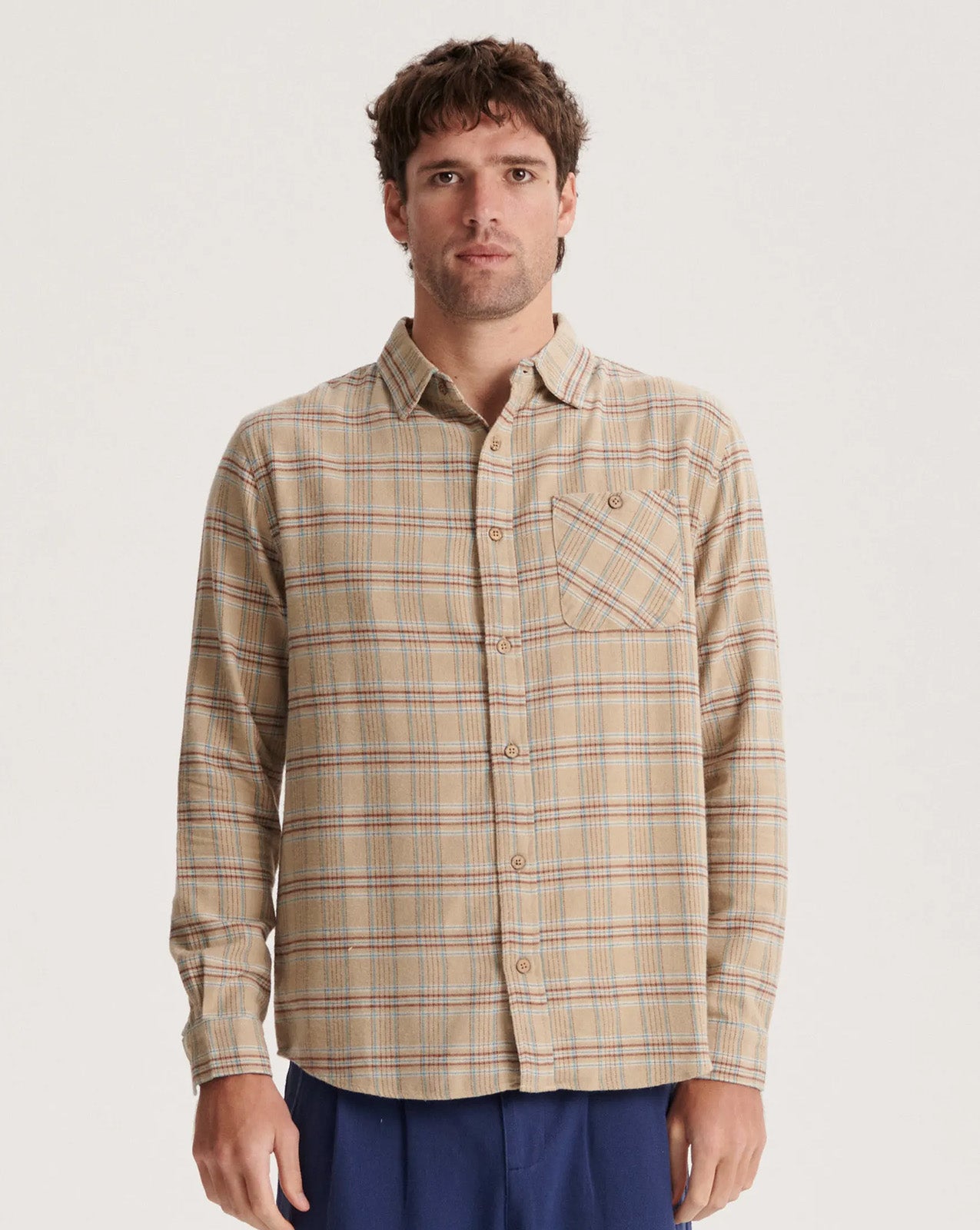 TRAP LONG SLEEVE SHIRT - TAN