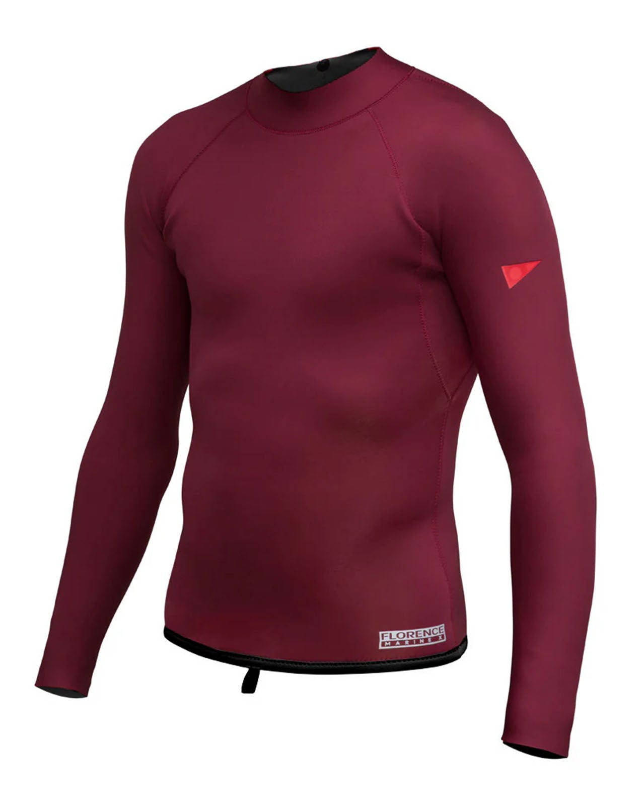 1.5MM FLATLOCK WETSUIT JACKET - MAROON