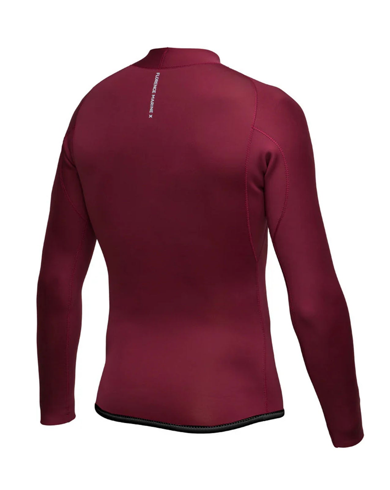 1.5MM FLATLOCK WETSUIT JACKET - MAROON