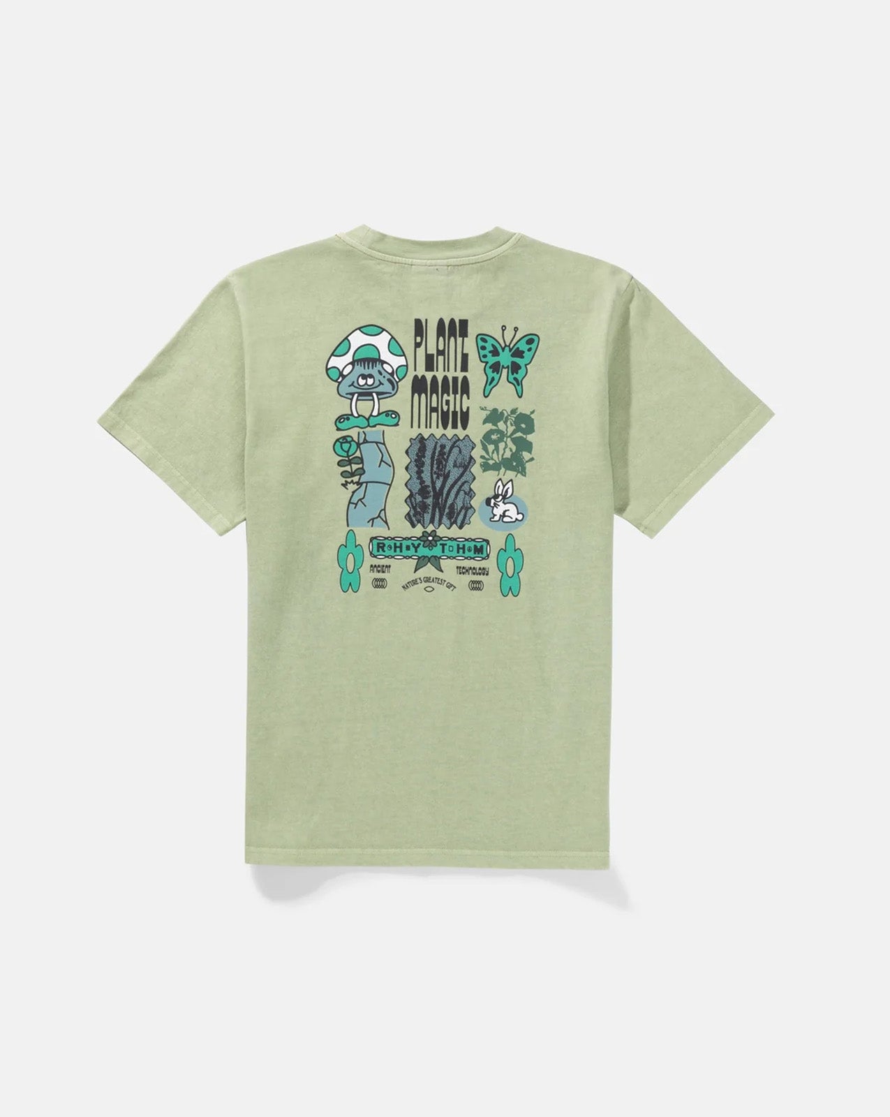 PLANT MAGIC VINTAGE SS T-SHIRT - PISTACHIO