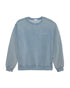 EMBROIDERED CREWNECK - WASHED BLUE SAND WASH