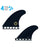 TRUE AMES ALBUM QUAD FIN FUTURES COMPATIBLE - BLACK