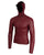 WINDSHIELD LONG SLEEVE HOODED RASHGUARD - MAROON