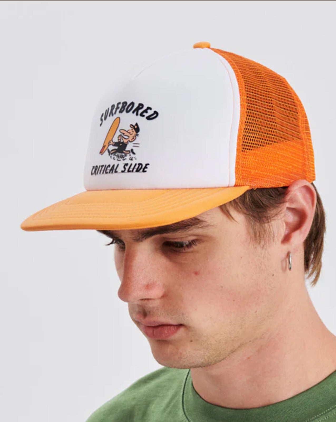 BORED MESH TRUCKER - TANGERINE