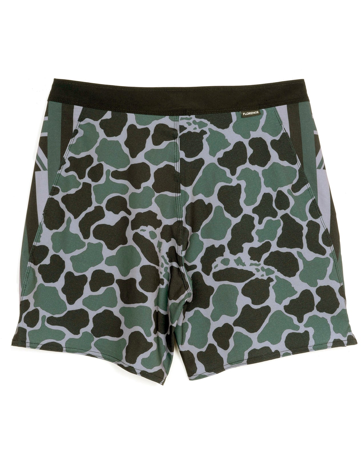 F1 PRO HAWAII CAMO BOARDSHORTS - DARK EMERALD