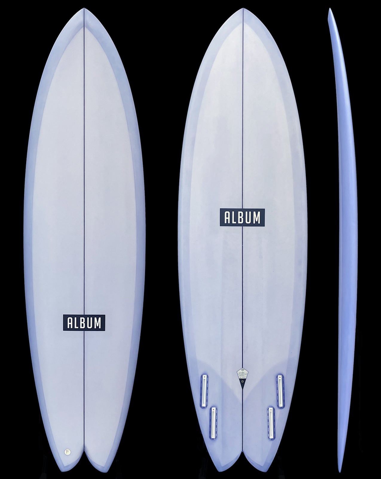 VESPER - 6'02" X 20.25 X 2.56, 37.5L FUTURES LAVENDER