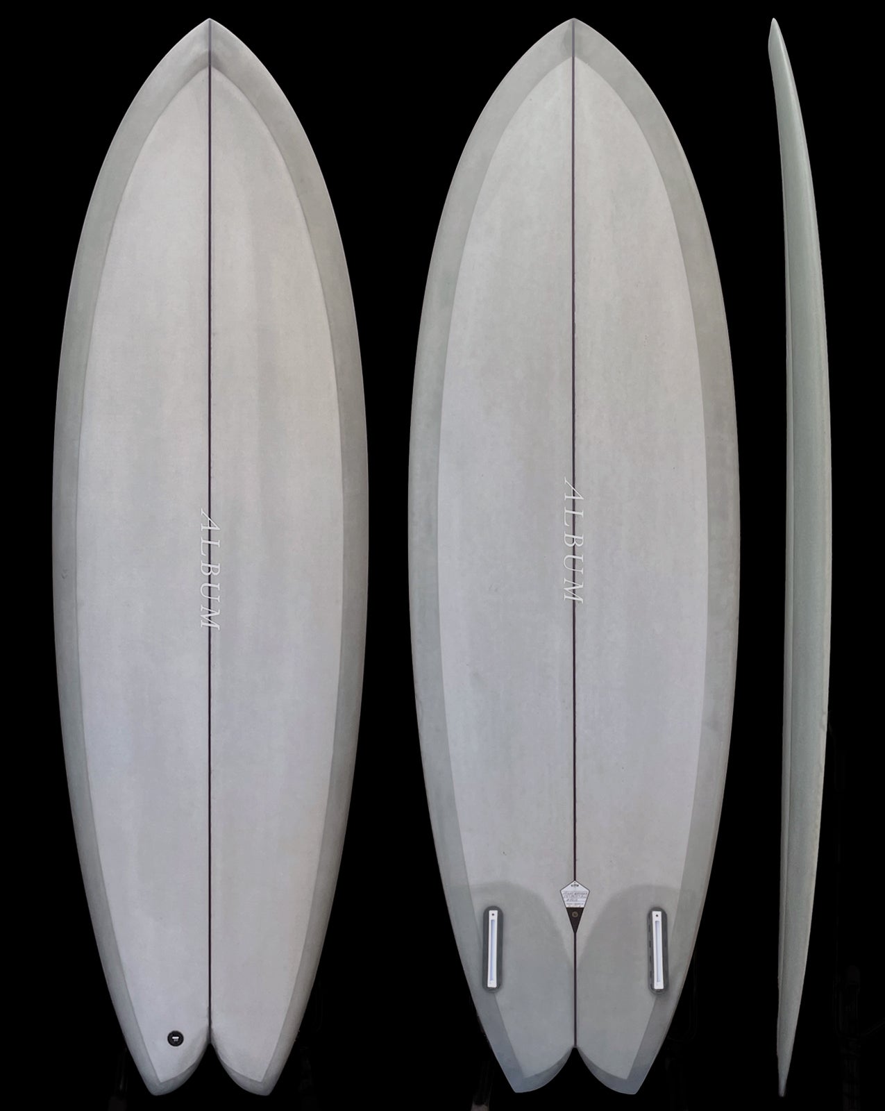 LIGHTBENDER - 5'09" X 20.5 X 2.56, 35L FUTURES GUNMETAL GREY