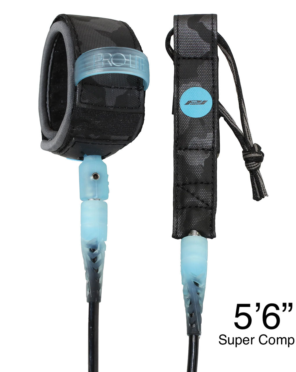 PRO LITE SUPER COMP 5.5' (5'6") LEASH - BLACK