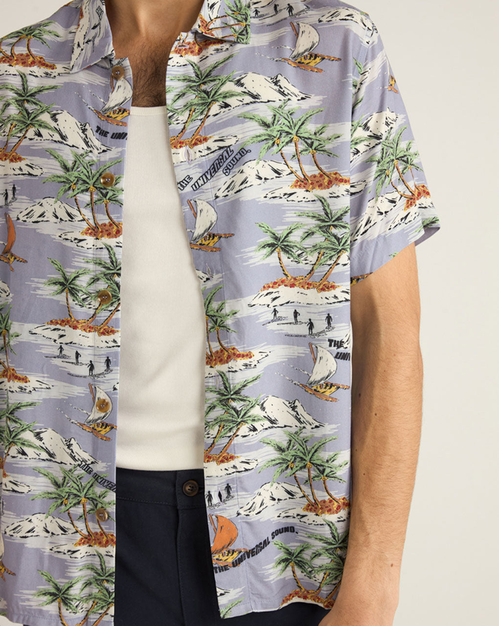 TROPICAL SS SHIRT - MIST