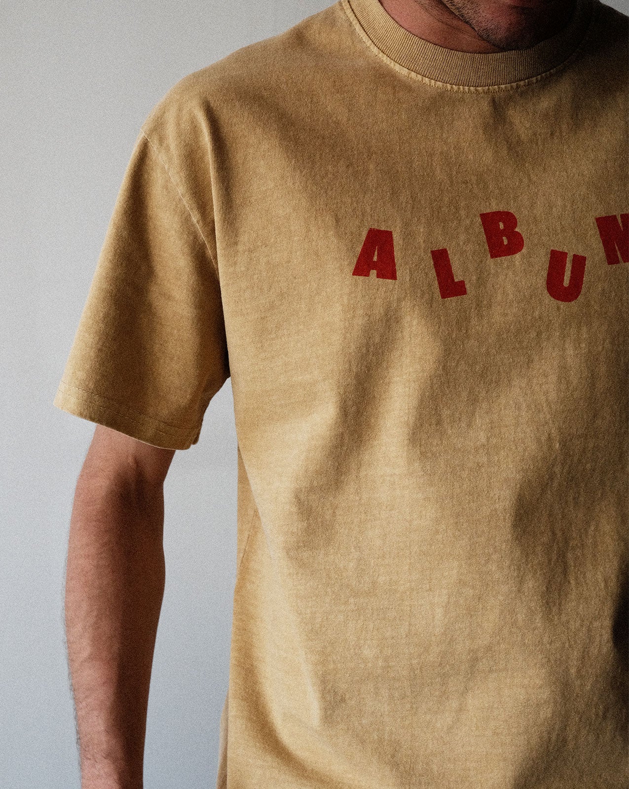 ALBUM STAGGER TEE - TAN