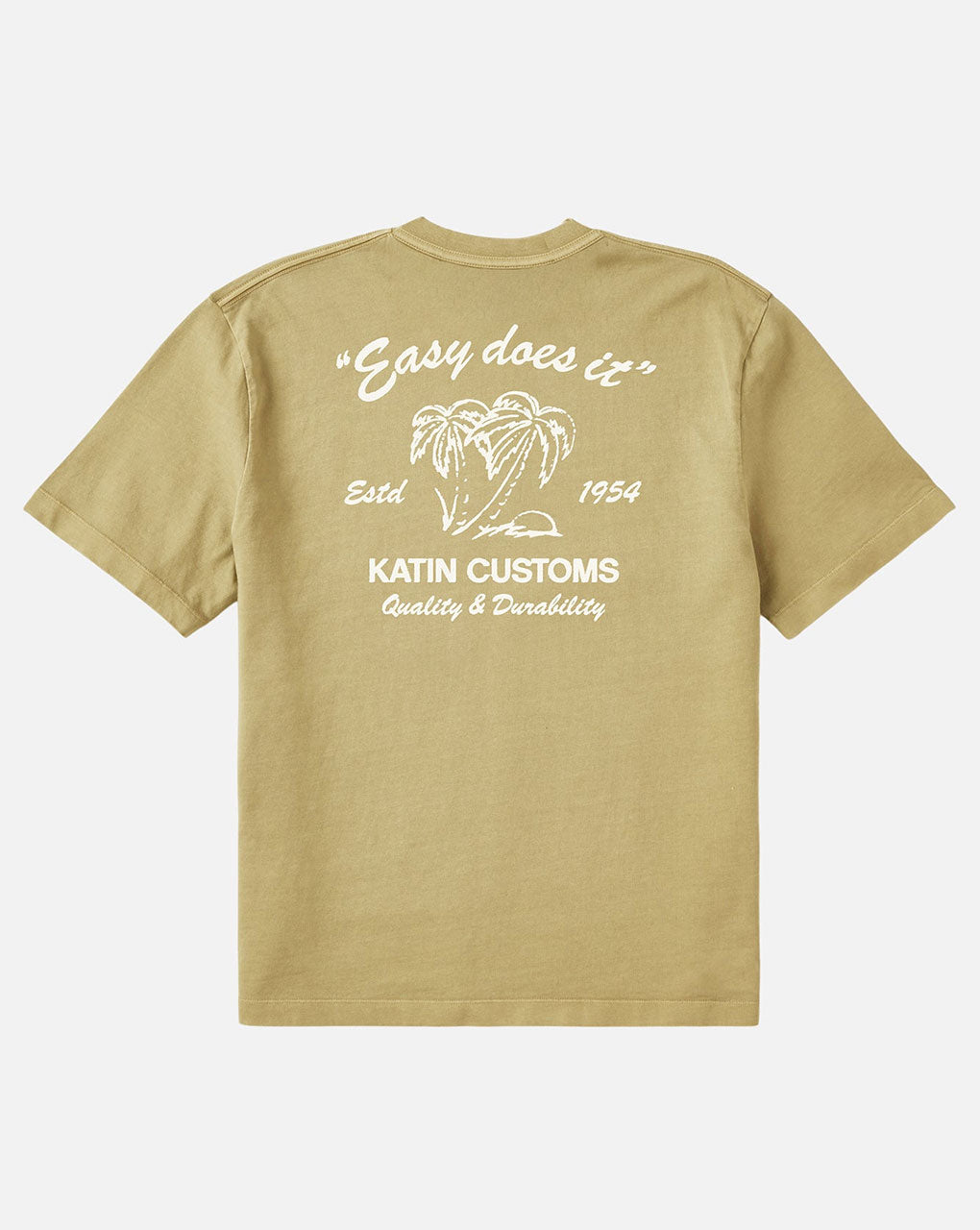 SUDS RELAXED TEE - COVERT GREEN PIGMENT DYE