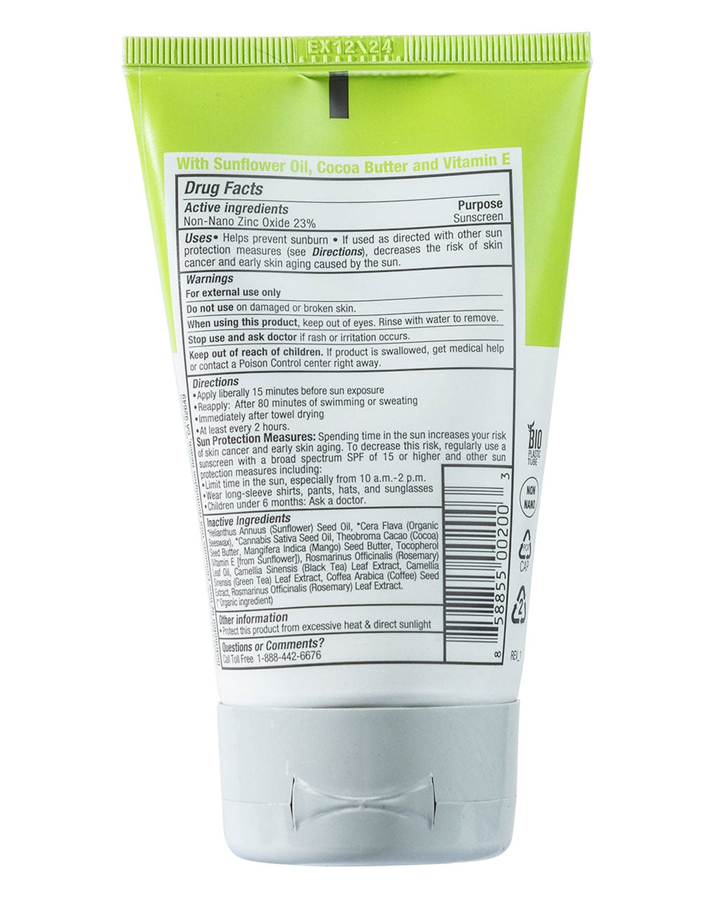 RAW ELEMENTS SPF 30 FACE + BODY LOTION MINERAL SUNSCREEN