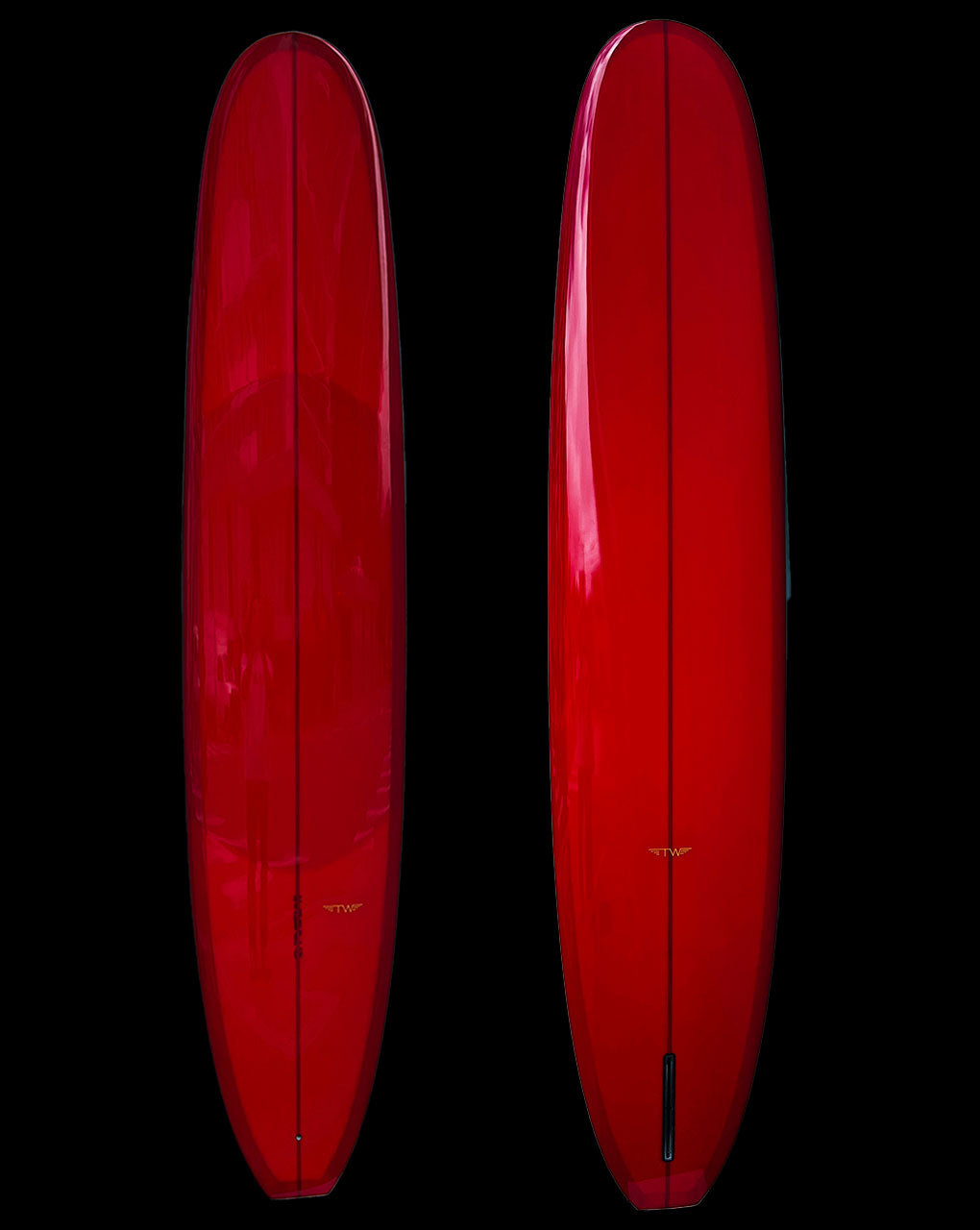 PERFORMANCE LOG - 9'5" X 22 1/2 X 2 7/8, POLISH DARK RED