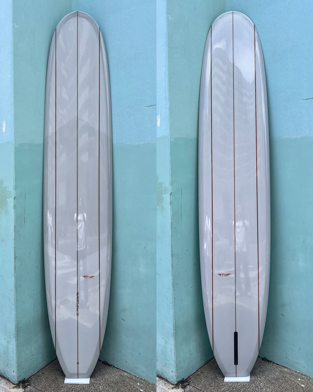 DAVID EDWARDS - 9'11" X 23 1/4 X 3 1/8, POLISH SAND TINT with 3 STRINGERS