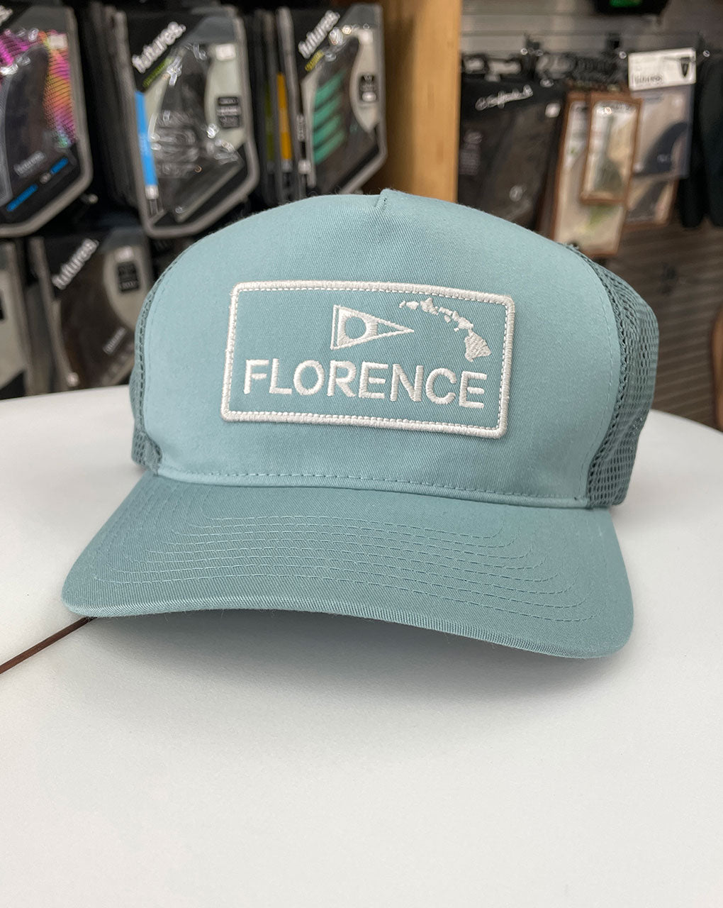 ISLAND TRUCKER HAT - SEA BLUE