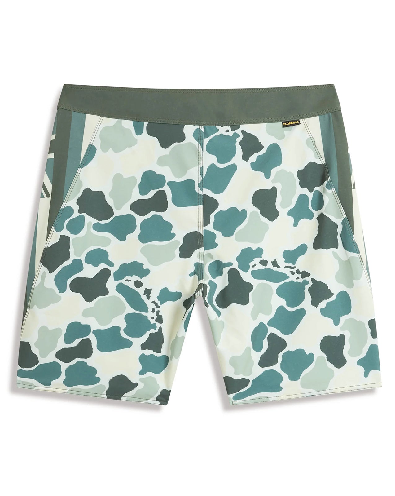 F1 PRO HAWAII CAMO BOARDSHORTS - FROG CAMO