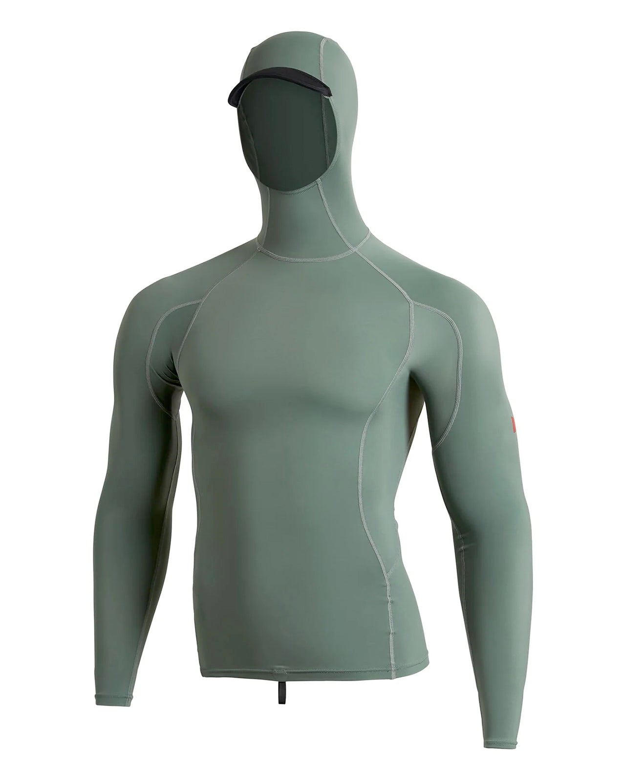 LONG SLEEVE UTILITY POCKET HOODED RASHGUARD - DARK SAGE