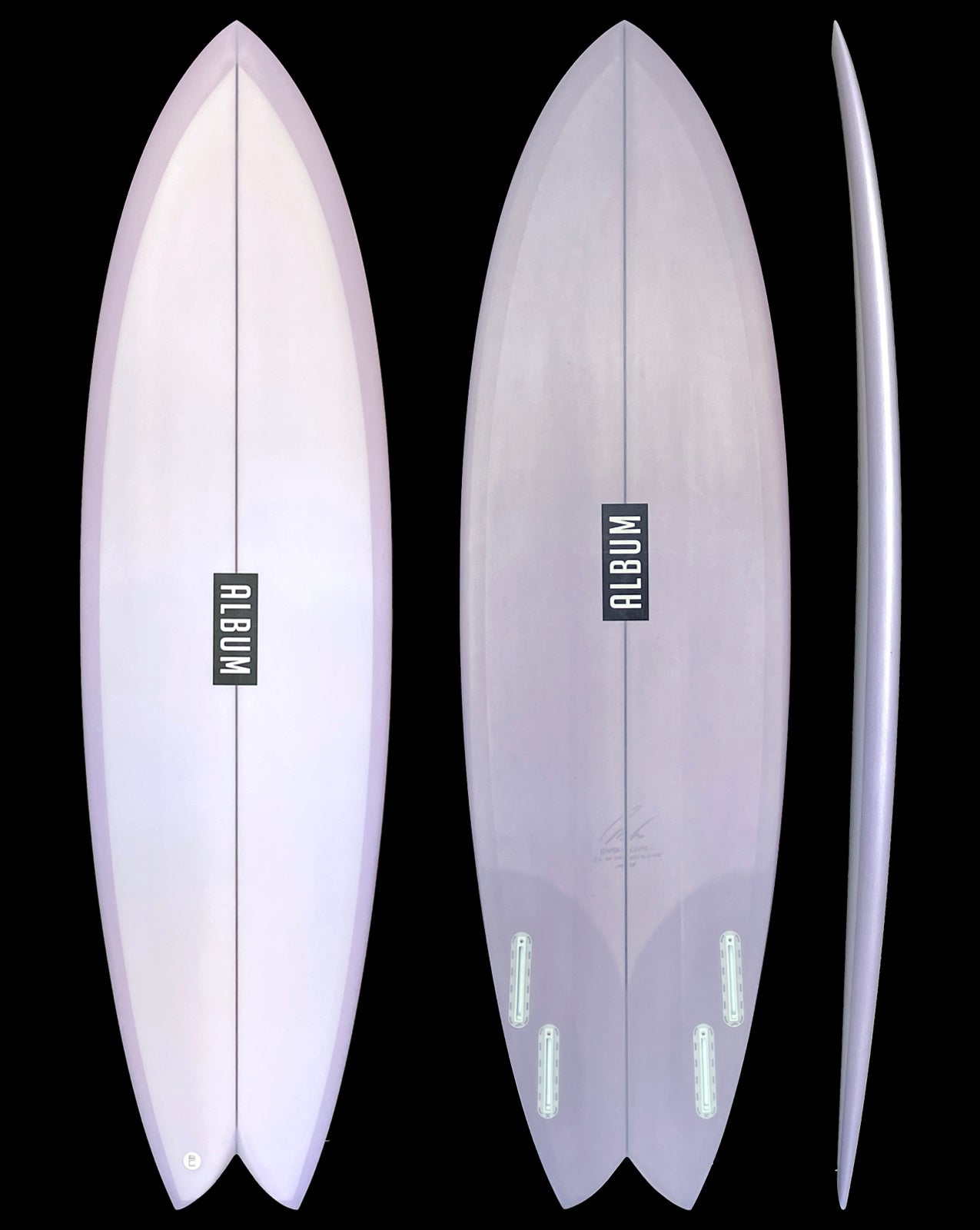 VESPER - 6'00" X 20 X 2.48, 35L FUTURES LAVENDER TINT