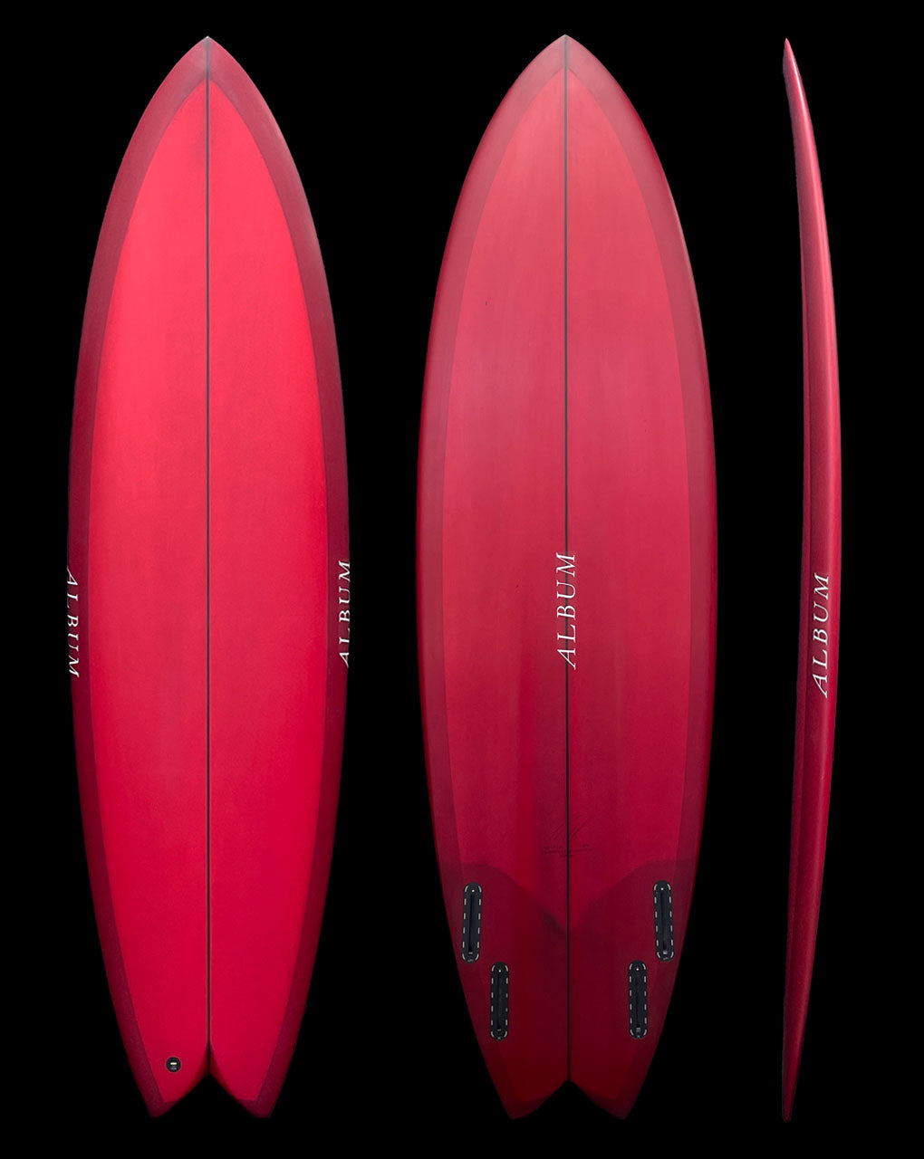 VESPER - 6'2" X 20.25 X 2.48, 36.5L FUTURES CHERRY TINT